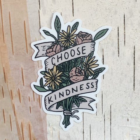 Choose Kindness Bouquet Sticker