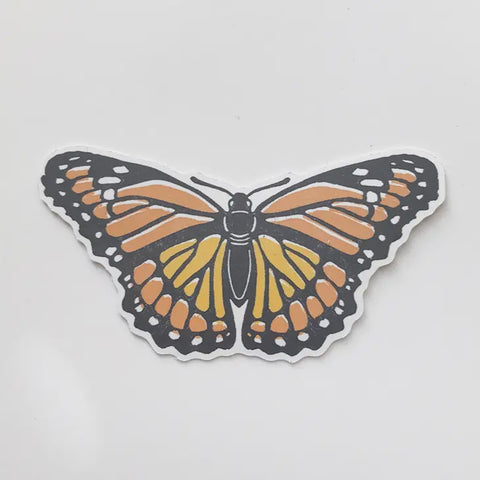 Monarch Butterfly Paper Sticker