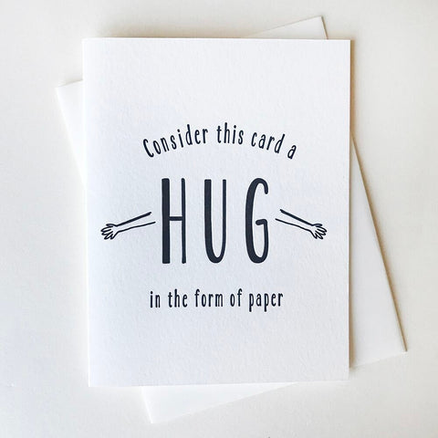 Consider This Card A Hug Card