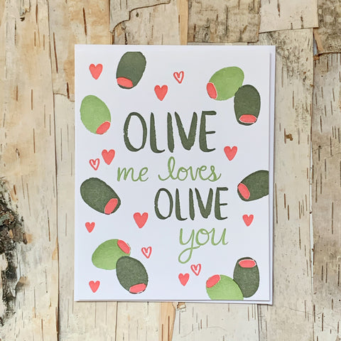 Olive Me Loves Card