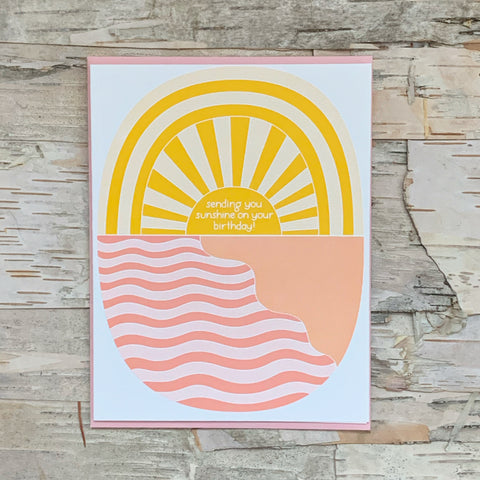 Sending Sunshine On Your Birthday Card