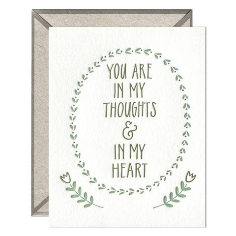In My Thoughts and Heart Card