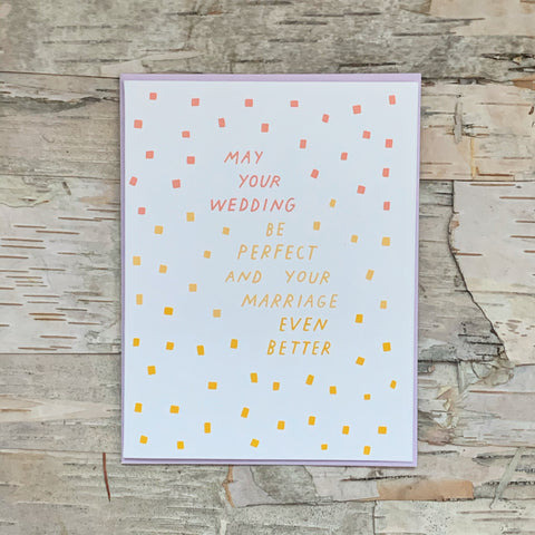 May Your Wedding Be Perfect Card The Good Twin