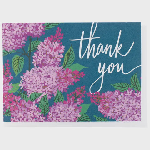 Lilac Thank You Card