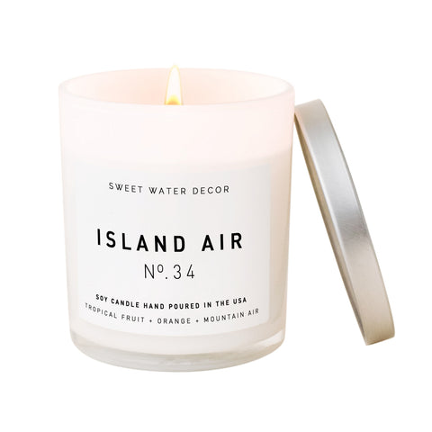 Island Air White Jar Soy Candle 11oz
