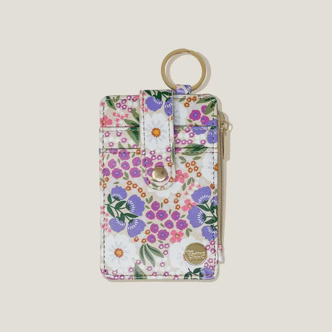 Purple and Tan Keychain Wallet