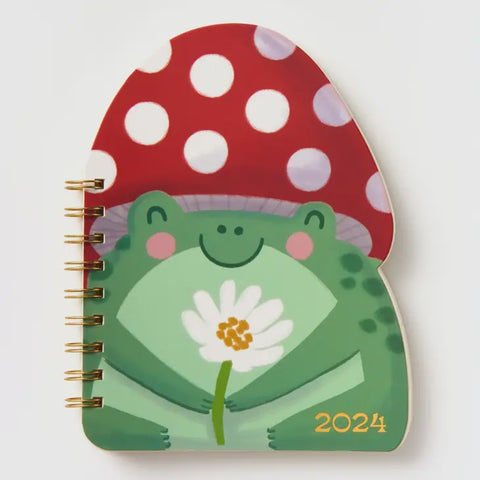Animal Die Cut Frog Mushroom Planner