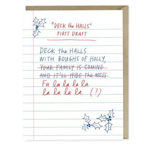Deck The Halls Card  Emily McDowell
