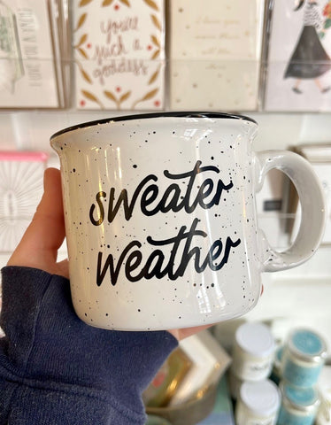 Sweater Weather Fall Holiday Campfire Mug