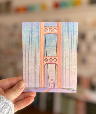 On Bridge Mackinac Greeting Card