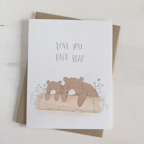 Love You Papa Bear Card