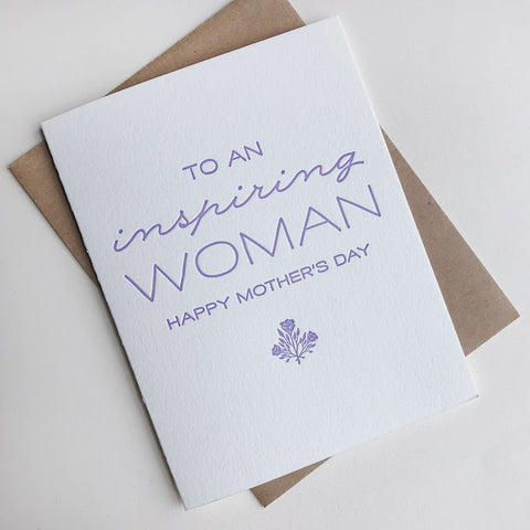 To An Inspiring Woman Card