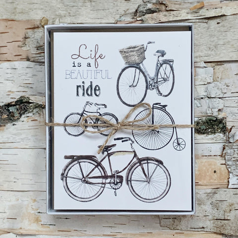 Bike Collage Set of 8 Boxed Cards