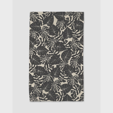 Neutral Leaves Kitchen Towel
