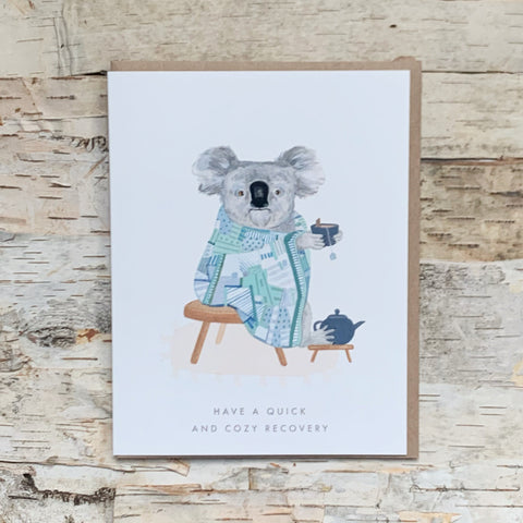 Quick and Cozy Koala Recovery Card