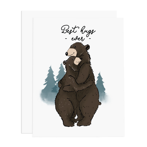 Best Hugs Ever Bear Card