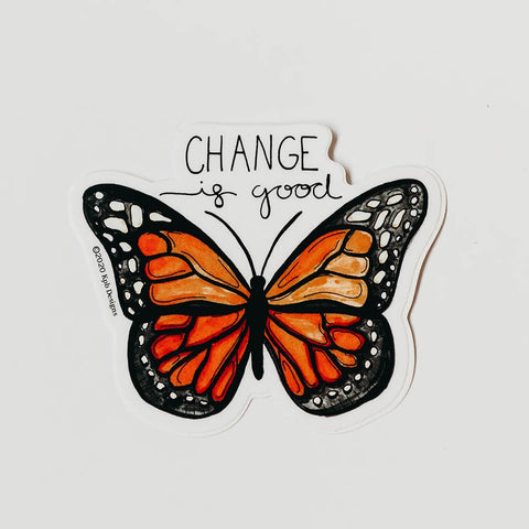 Change Is Good Butterfly Sticker Kpb