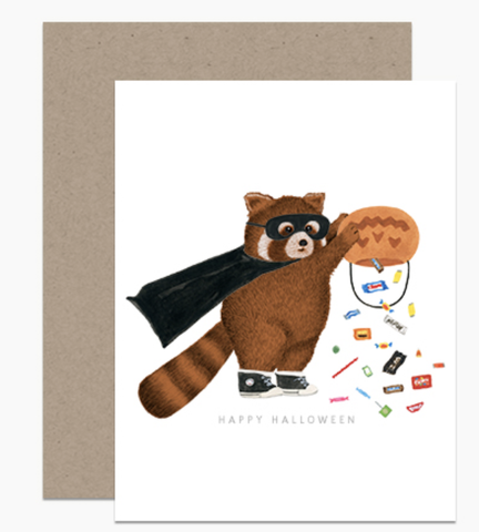 Happy Halloween Panda Card
