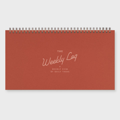 The Weekly Log Planner Canyon Cover Seashell Ink