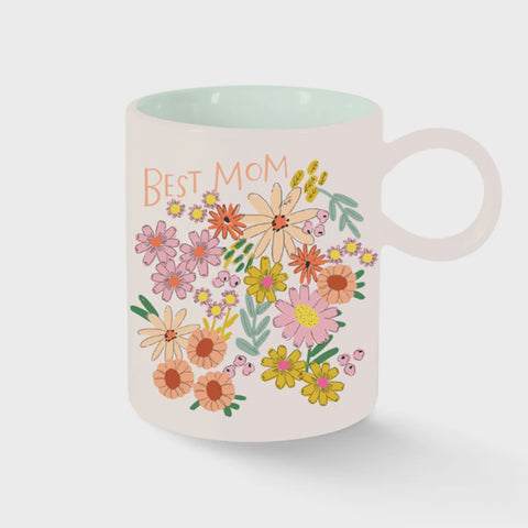 Saratoga Mug Best Mom Floral