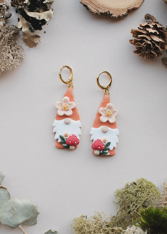 Forest Gnome Clay Cottagecore Earring